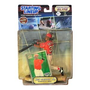 Ken Griffey Jr Cincinnati Reds Baseball 2000 Starting Lineup Elite Figure
